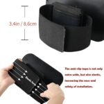 funbliss baby car mirror for rear-facing car seats, mounted on a fixed headrest, showing a clear view.