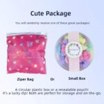 A pile of colorful WDGROW mini hair ties, suitable for babies, toddlers, and adults with fine hair, in a resealable bag.